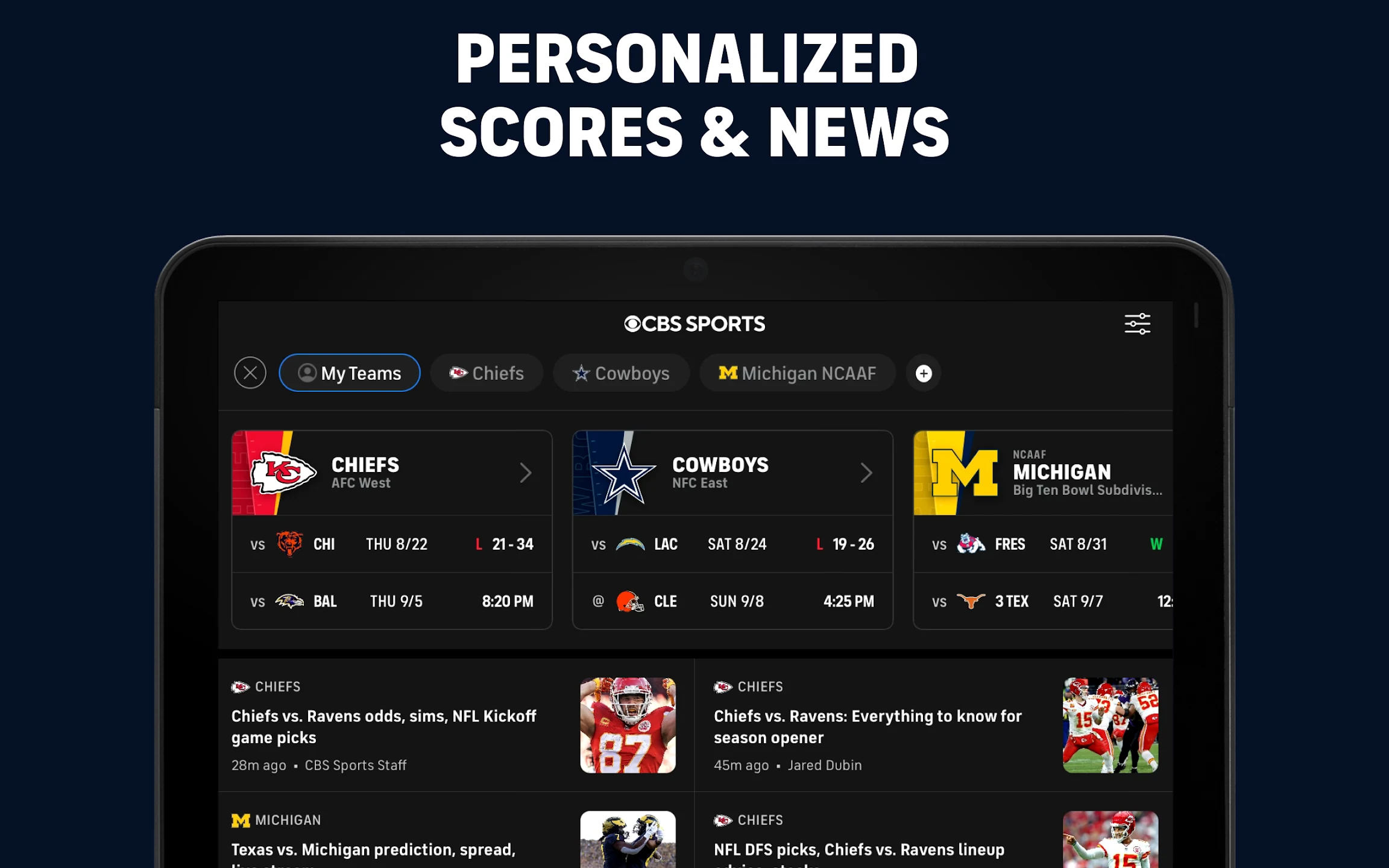 CBS Sports App: Scores & News 8